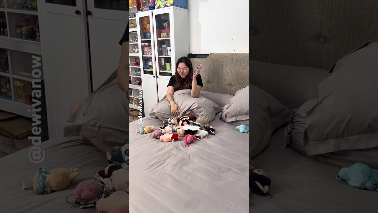 Labubu aku dilempar semua #dewivanow #themonsters #labubusanrio