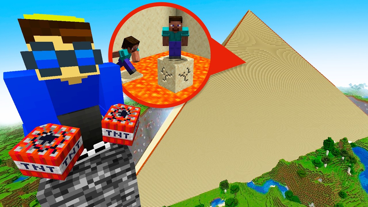 500 JOGADORES ESCAPAM da PIRAMIDE GIGANTE!