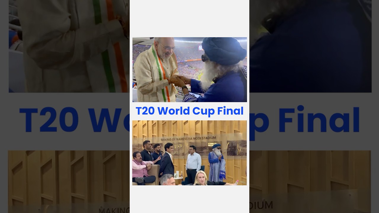 Guess who showed up for an action-packed evening of Cricket | Sadhguru