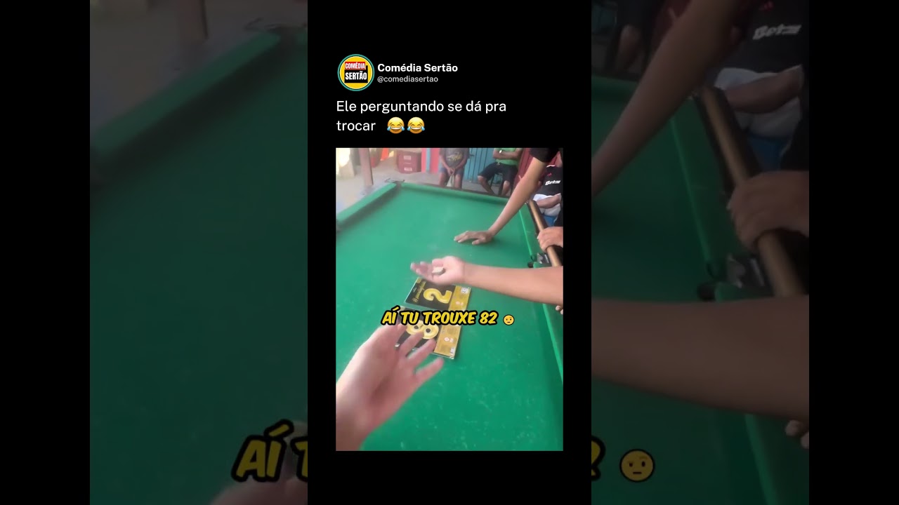 Ele perguntando se dá pra trocar😂😂