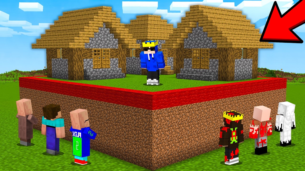 Scary Entities SPLIT The Village Into a SQUARE in Minecraft