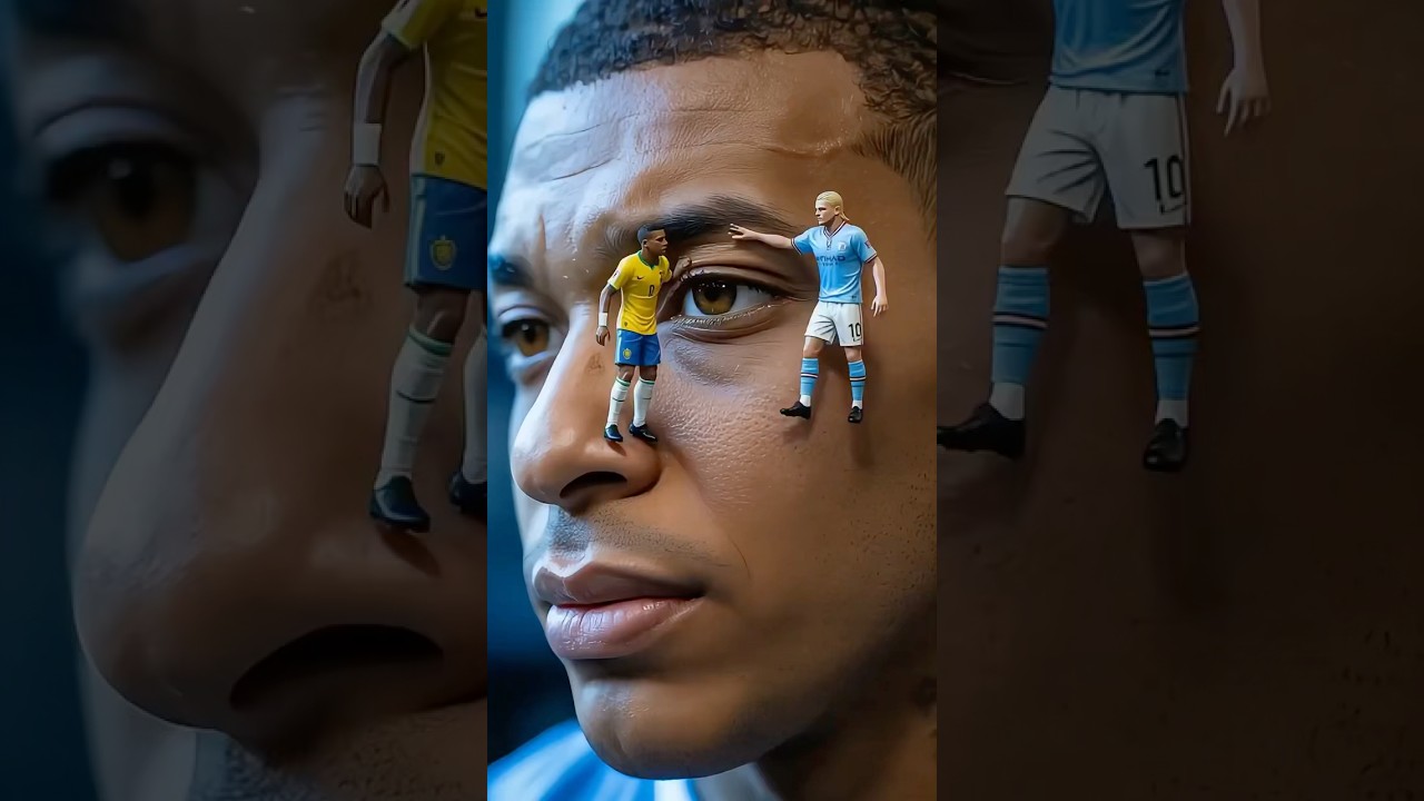 Mbappe eyes irritating neymar & Haaland funny #messi #ronaldo #cr7 #neymar #viralreel