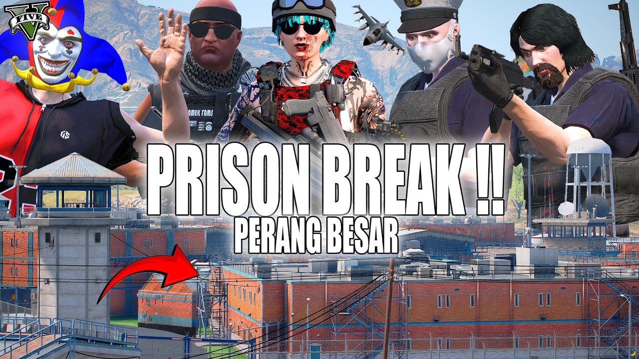 PEMBEBASAN SEORANG SAHABAT DARI PENJARA TERKEJAM !! GTA 5 ROLEPLAY