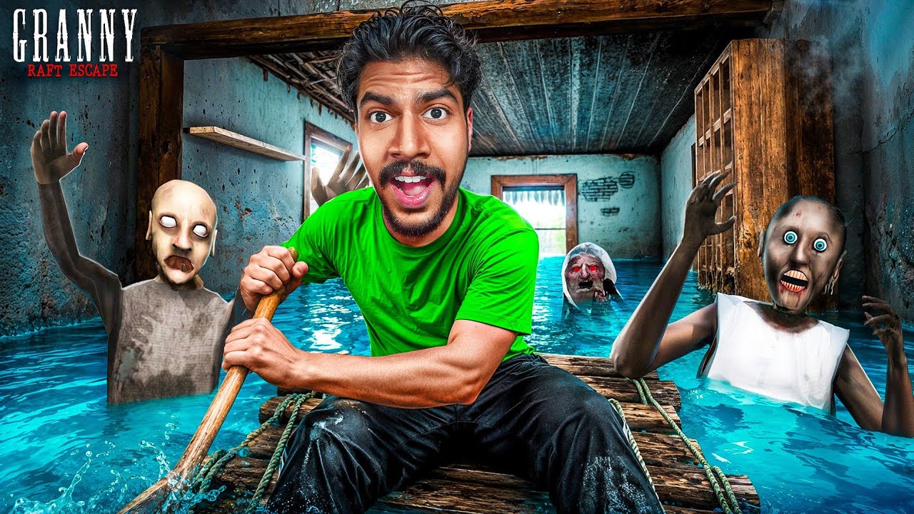 Epic Raft Escape From Granny's House 😎!! Granny Remake 