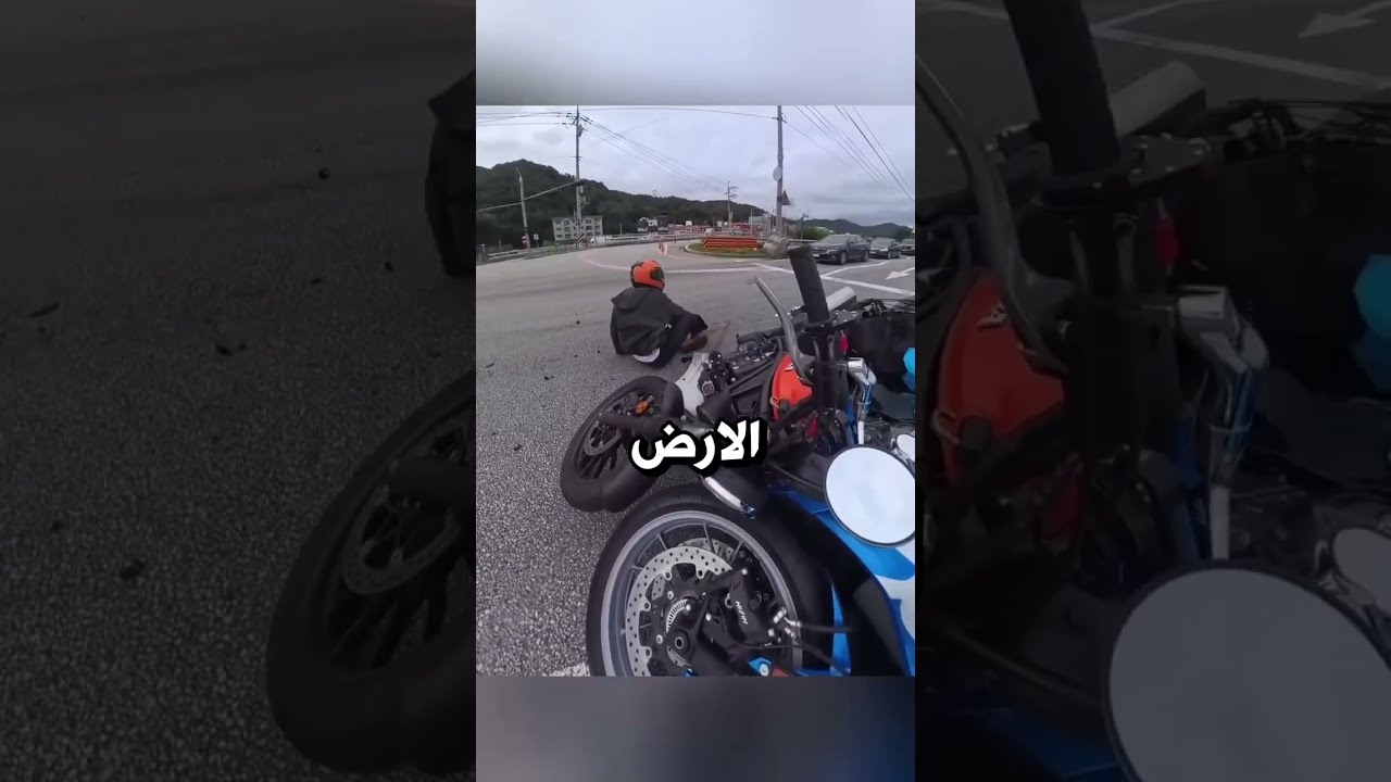 السواق حس في راكب الدراجة🥹🥰