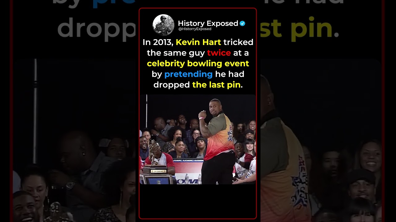 How Kevin Hart Pulled The Same Trick Twice in Bowling 🎳😂