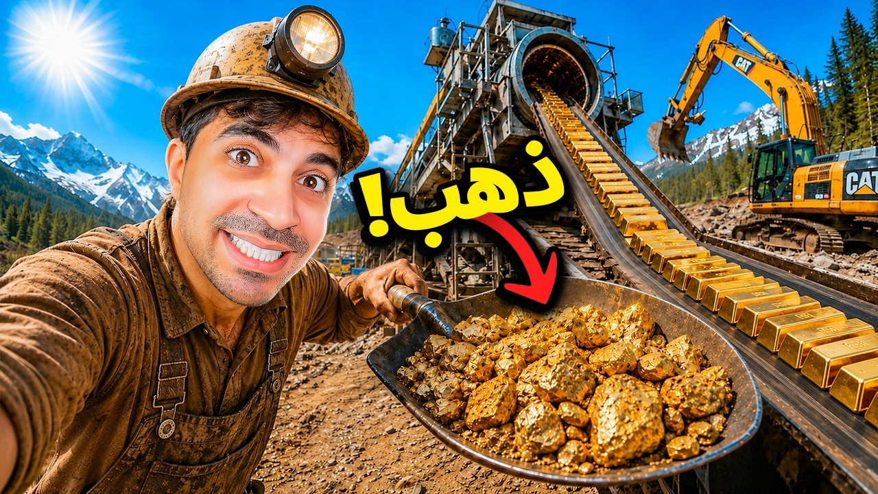 التنقيب عن الذهب #1 : وظيفتي الجديدة Gold Mining !! 💰😍