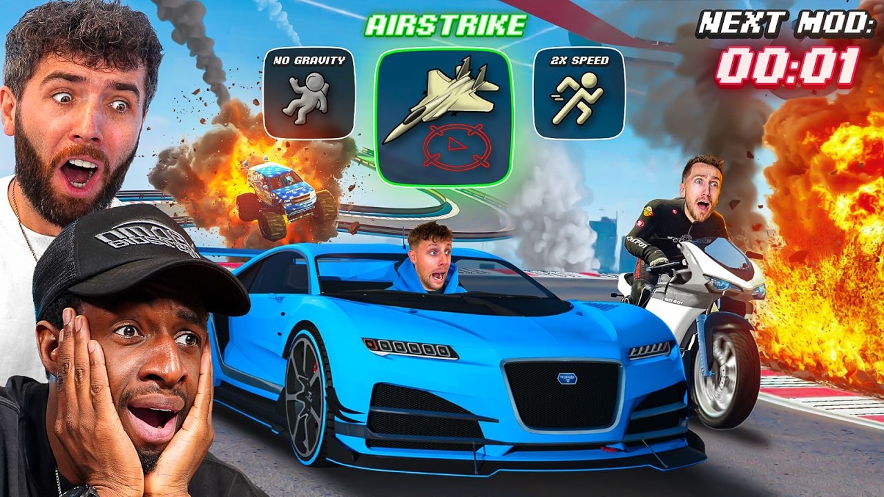 SIDEMEN MODDED GTA CHAOS RACES