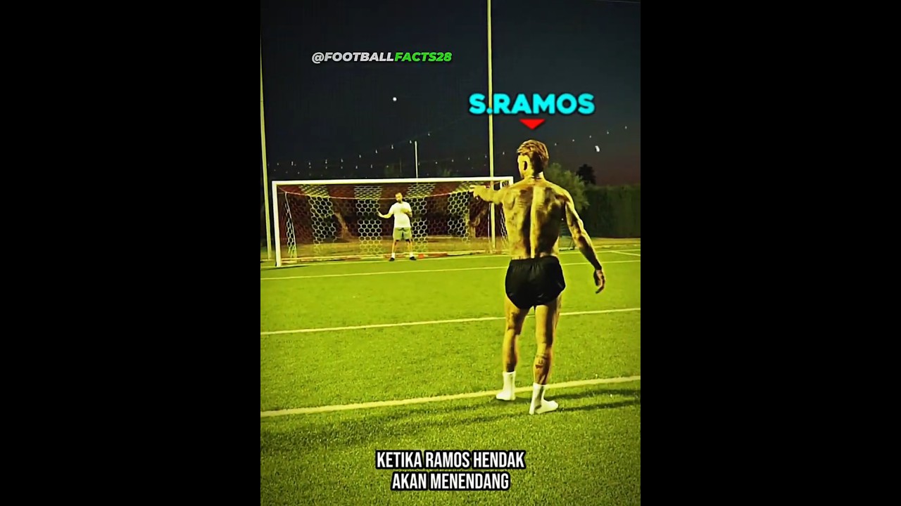 Ketika Sergio Ramos Mengajari Putranya Trik Penalti 👀