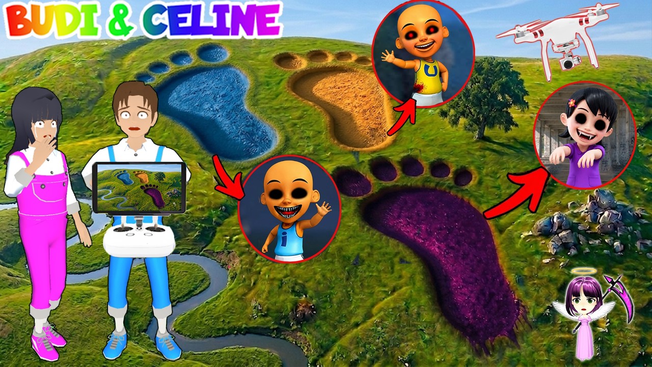 Yuta Mio Panik! Drone Menangkap SUSANTI, UPIN IPIN EXE RAKSASA Mengerikan Di Kota Sakura 😱