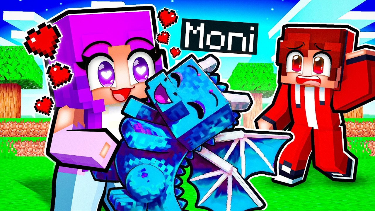 Moni EJDERHA Oldu ve Lia Sahiplendi - Minecraft