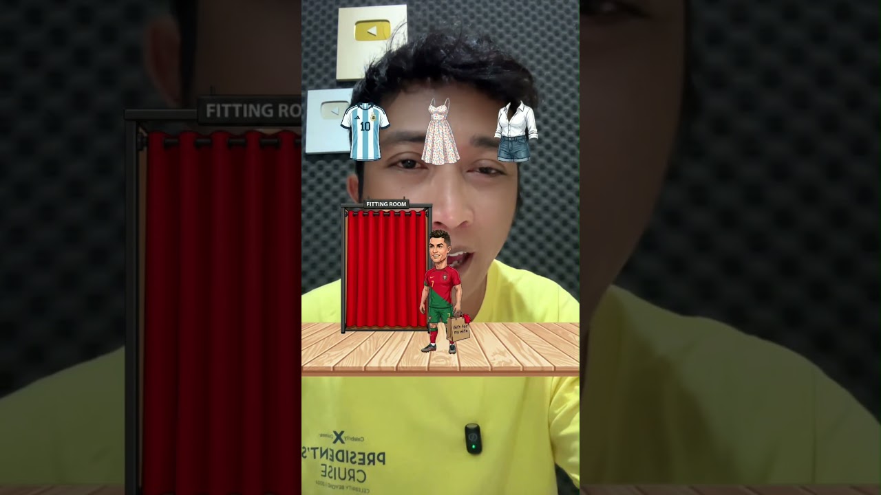 bantu ronaldo pilihkan baju pacarnya #shorts #filterchallenge #ronaldo
