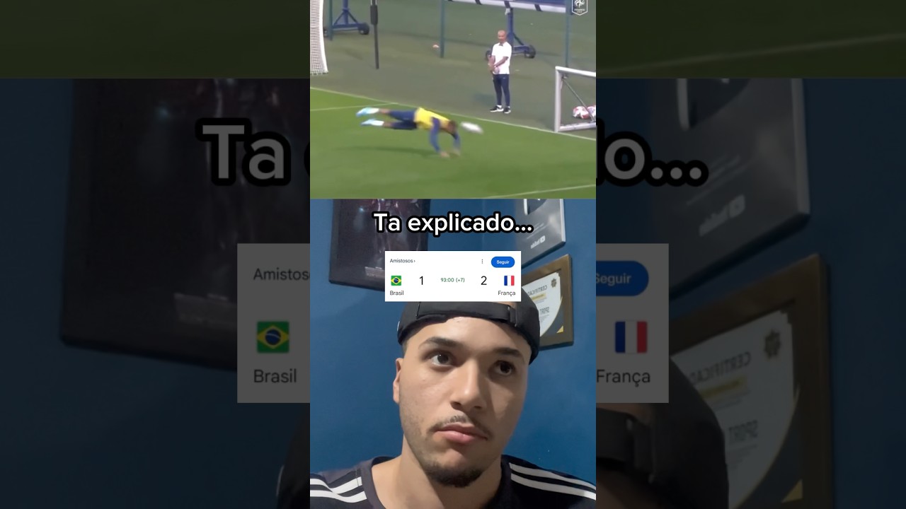 Agora entendi pq o Brasil apanhou da França com um a mais…