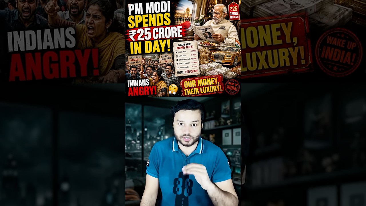 PM Modi Spent ₹25 Crore in SINGLE Trip! 5 Year Total Report Out! #shorts