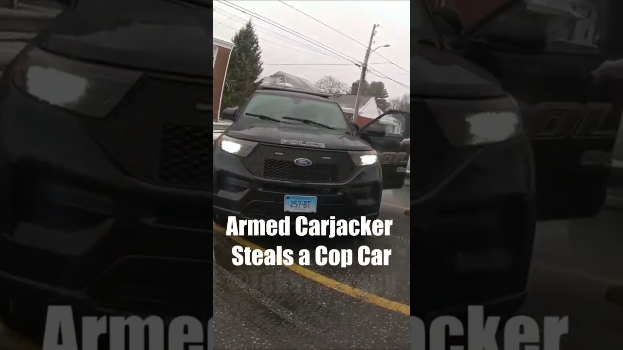 Carjacker Steals a Cop Car - Crazy Ending