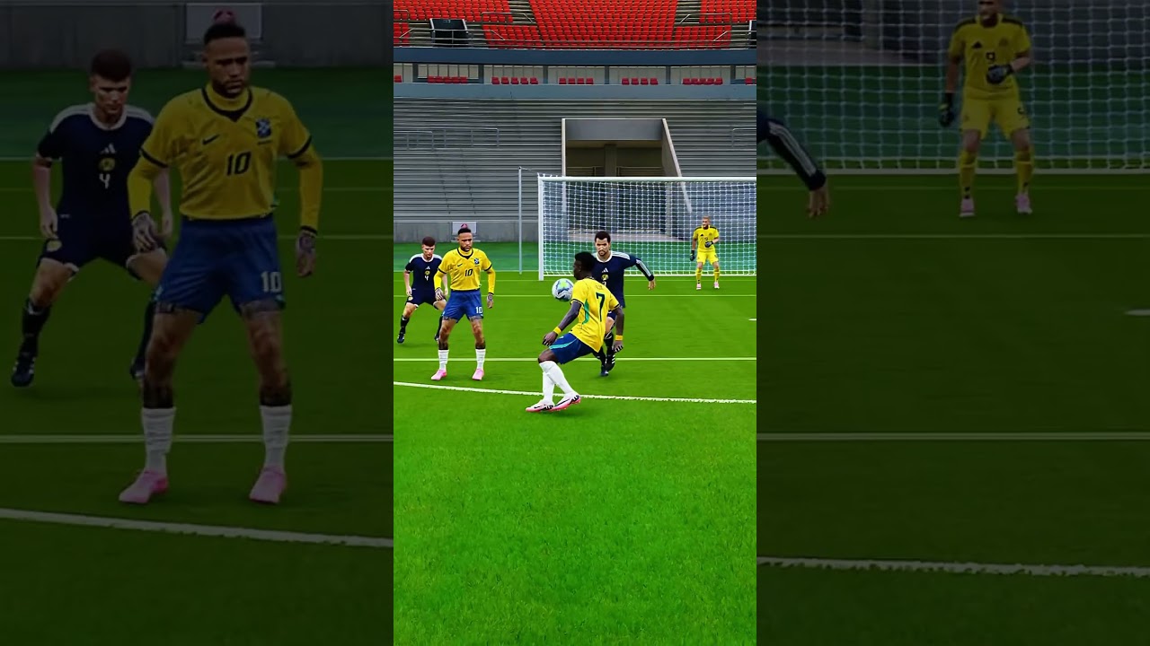 Ney e Vinícius Júnior na seleção do Brasil 🇧🇷 #freekick #worldcup #summerofgoals