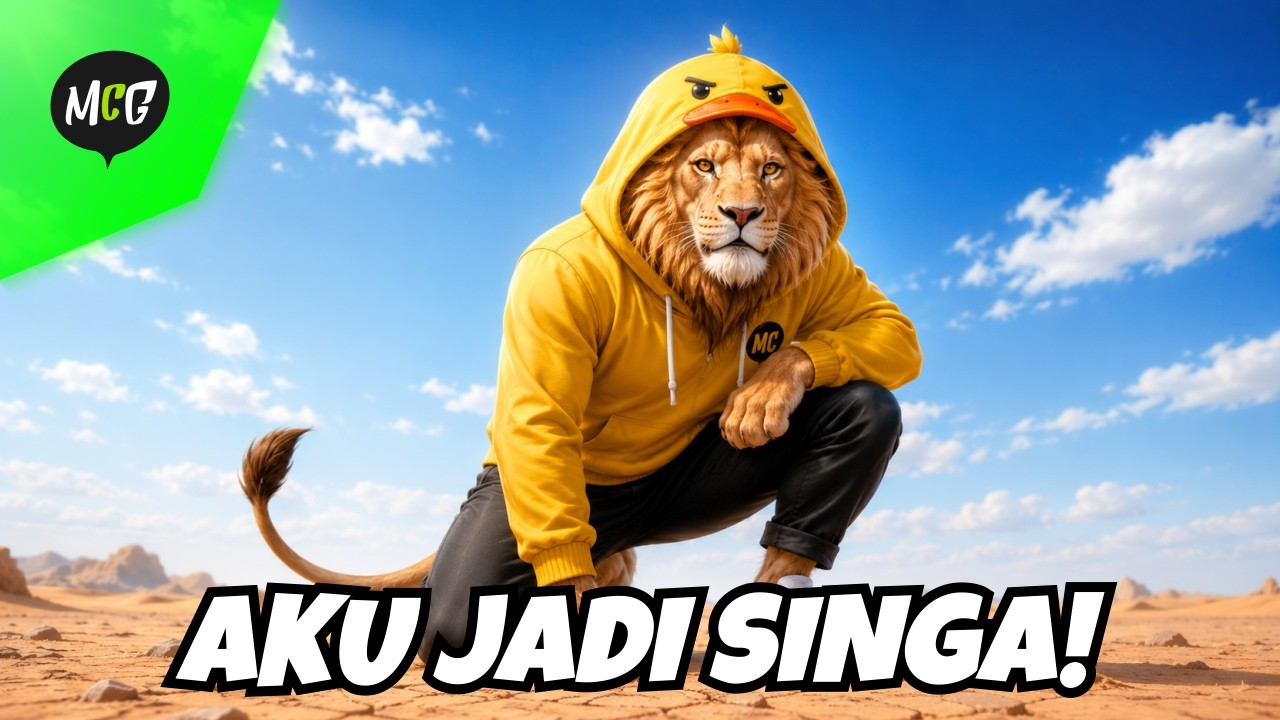 Mister Cempreng Berubah Jadi Singa dan Prank di Kebun Binatang!
