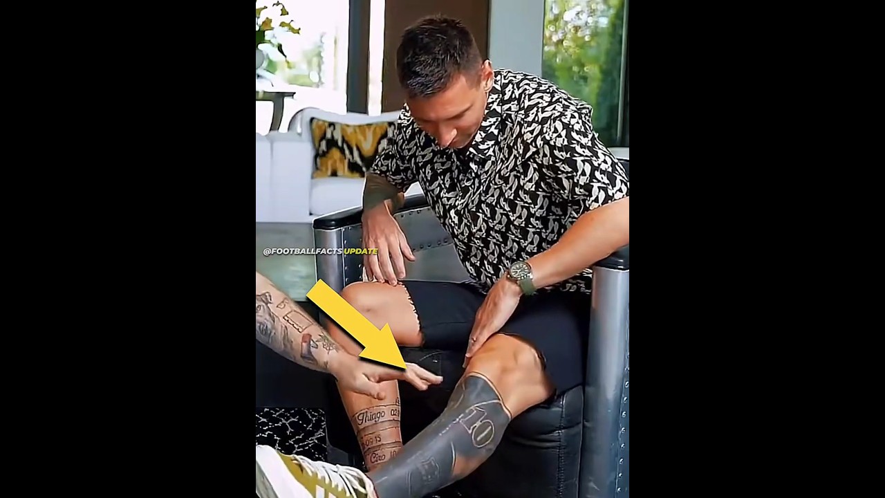 Alasan Lionel Messi Memblock Tatto Di Kaki Kirinya 😱