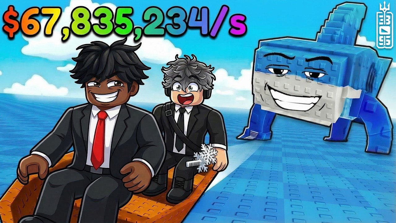 اهرب من القروش واصطاد البرين روت 😨 -  مابات المتابعين  - Roblox Sail For Brainrots