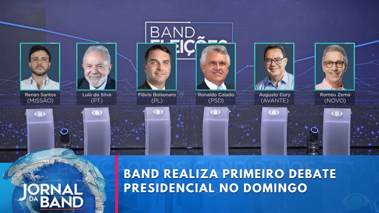 Eleições 2026: Band realiza primeiro debate presidencial no domingo | Jornal da Band