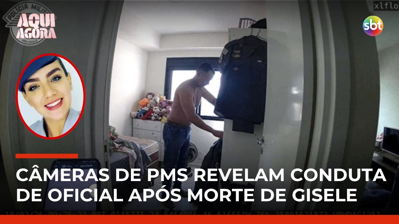 "O cara vai lavar a mão": câmeras corporais mostram que PM questionou banho de tenente | #AquiAgora