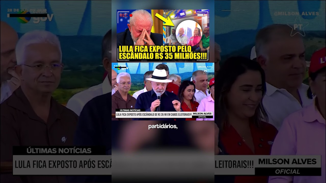 Lula FICA EXPOSTO após escândalo de R$ 35 MI em CABOS ELEITORAIS!!!