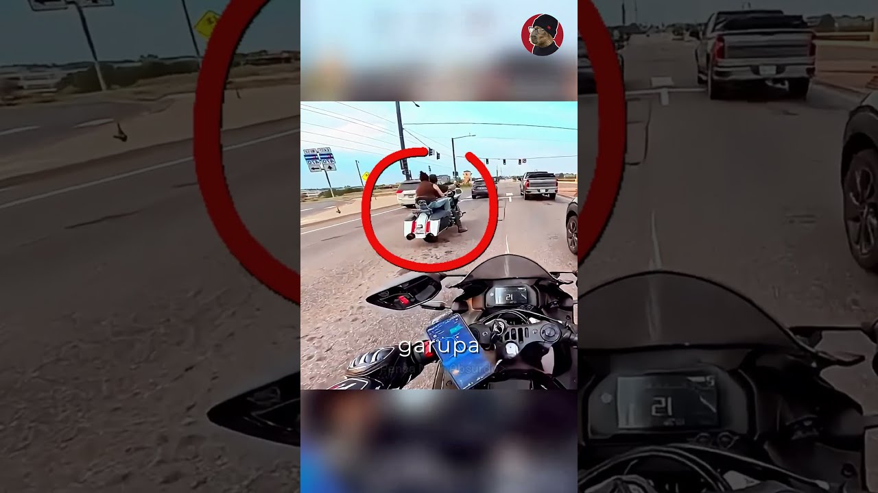 Treta pesada com a Harley-Davidson! #shorts