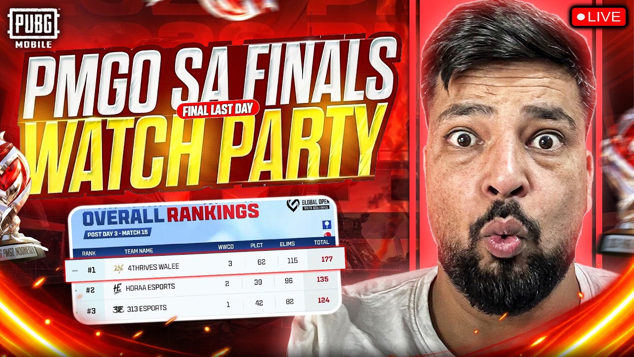PMGO WATCH PARTY LAST DAY - PUBG MOBILE  | FM Radio Gaming
