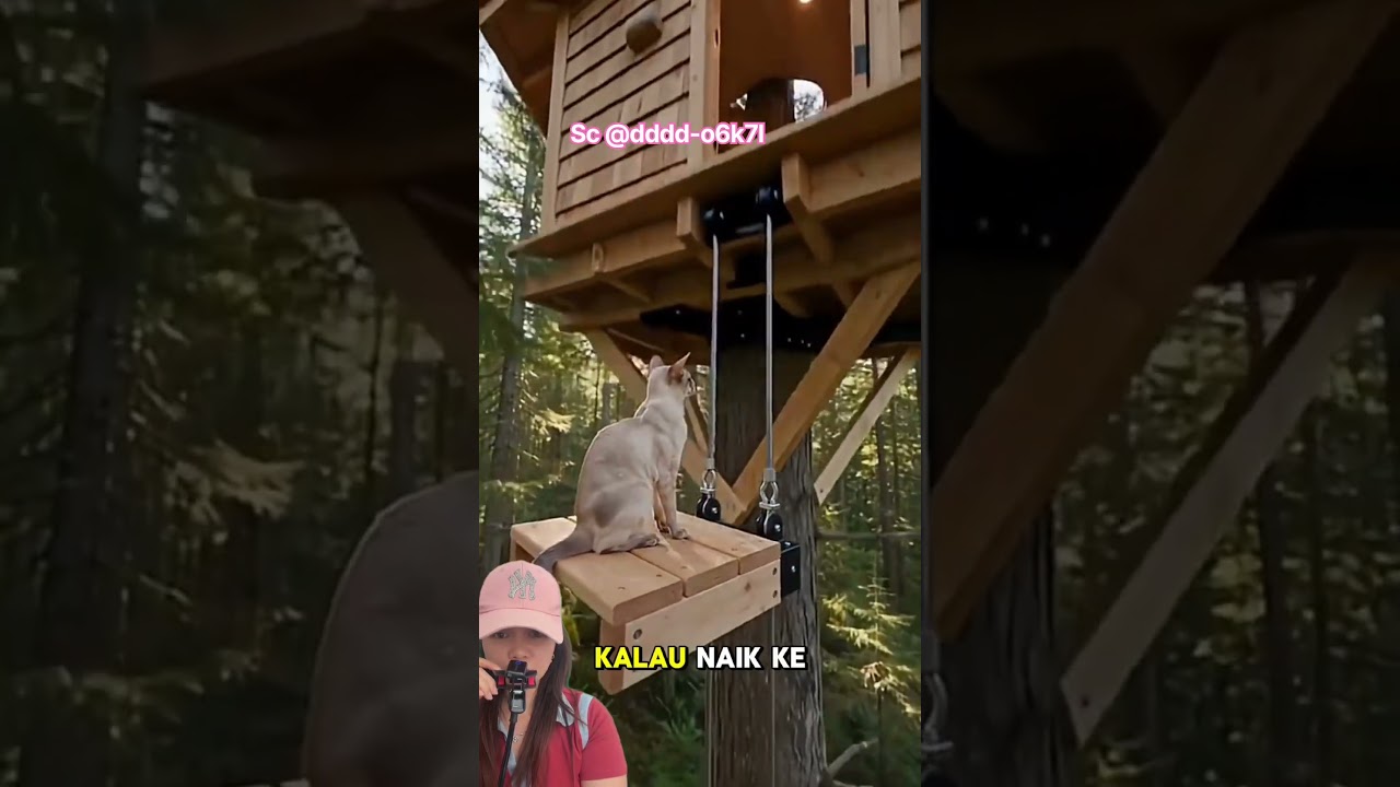 ROOM TOUR RUMAH MIAW BAGUS SEKALI ⁉️ @dddd-o6k7l #smarthome #gadgets #shortsviral #pets