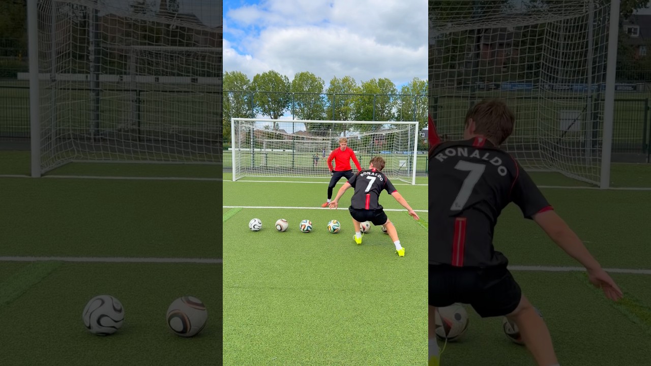 IMPOSSIBLE 6 BALL GOAL CHALLENGE!!