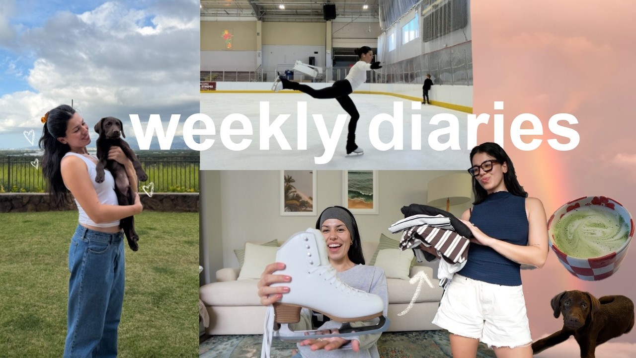 weekly vlog | early mornings, current favorites, aritzia haul, & ice skating!