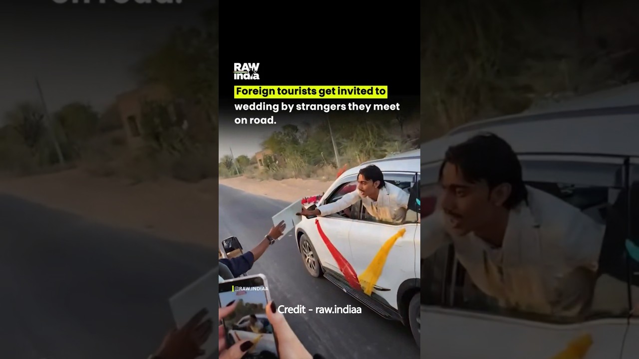 Foreign tourists get invited to wedding by strangers 🥹❤️ #motivation #respect #trending #shorts