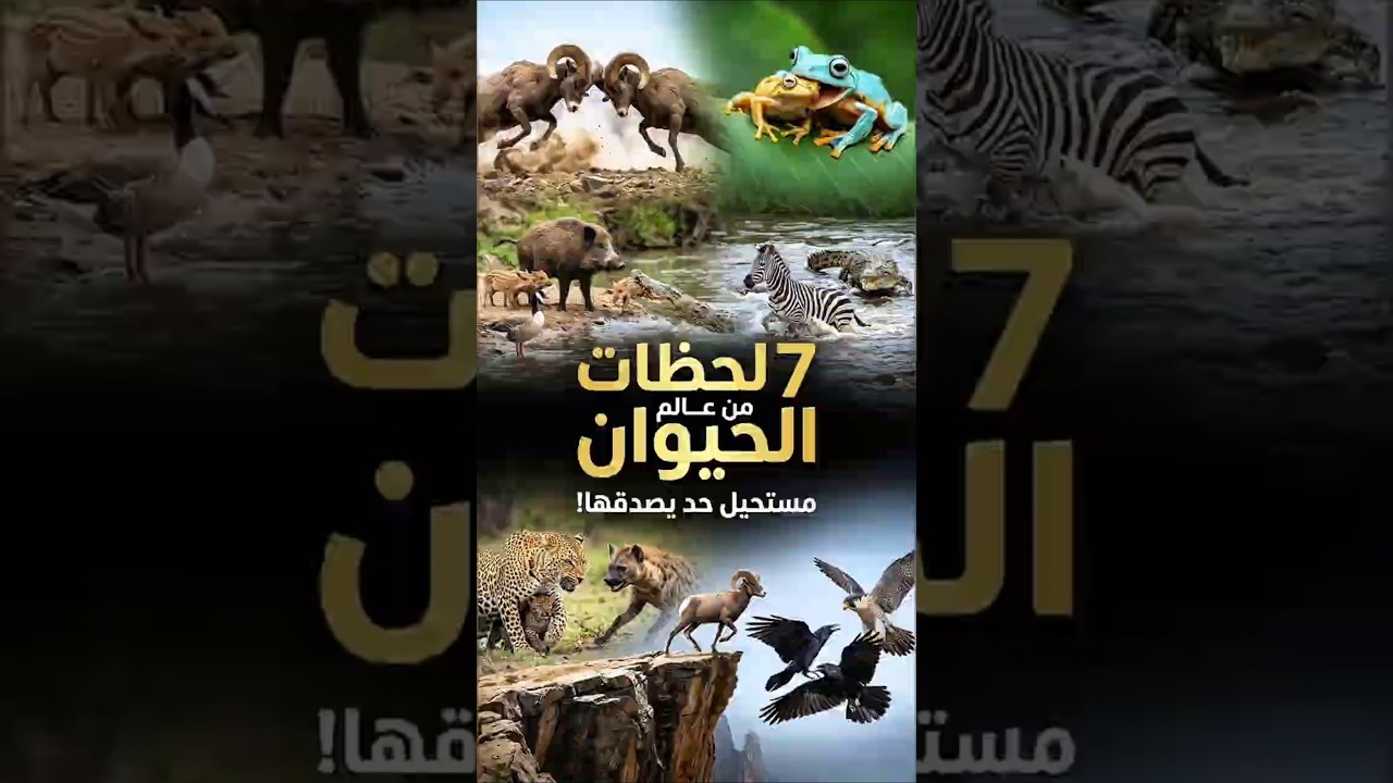 7 لحظات من عالم الحيوانات… لو الكاميرا مصورتهاش محدش هيصدقها! 😳 #wildlife #animalfacts #shorts