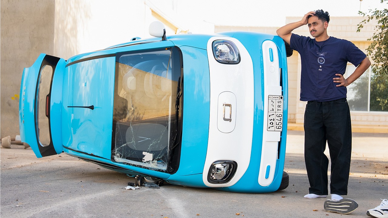 انقلبت بسيارة توني شريتها ..