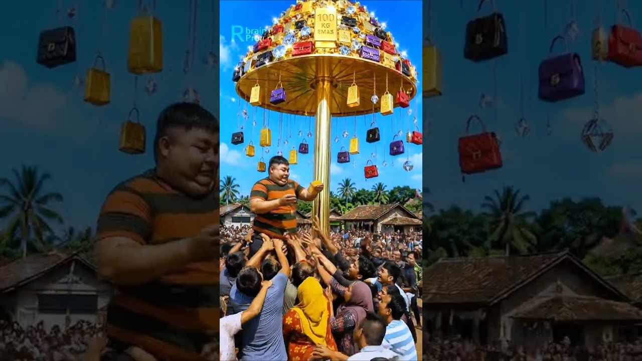PANJAT pinang ORANG KAYA bebas😱‼️🤣