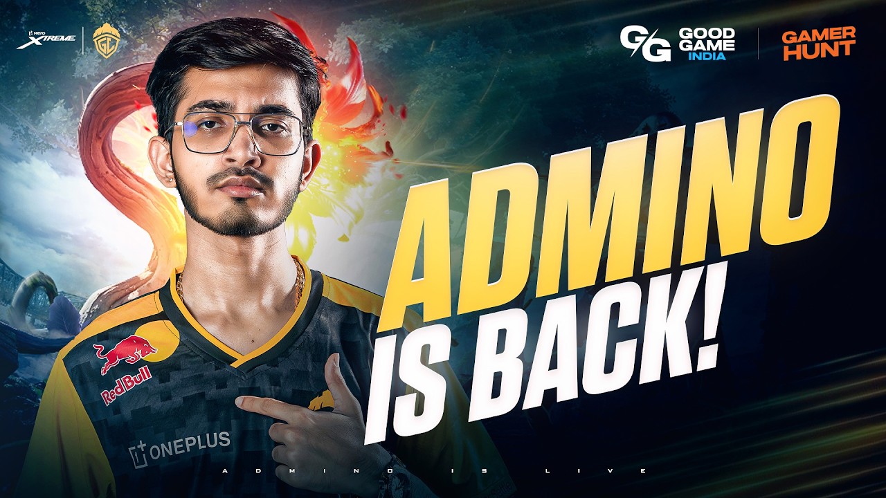 ADMINO IS BACK! | GGl Gamer Hunt BGMI LIVE | GODL ADMINO |