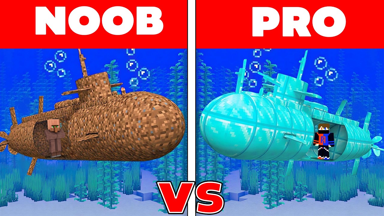 POOR vs RICH Submarine Battle in Minecraft