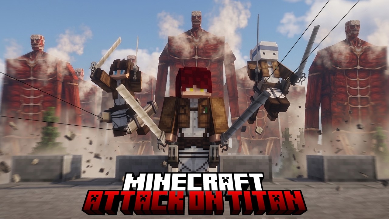 Gue ADAIN SIMULASI RUMBLING ATTACK ON TITAN DI MINECRAFT PART 2! ... ( NGAKAK! + RUSUH BANGET WOI)