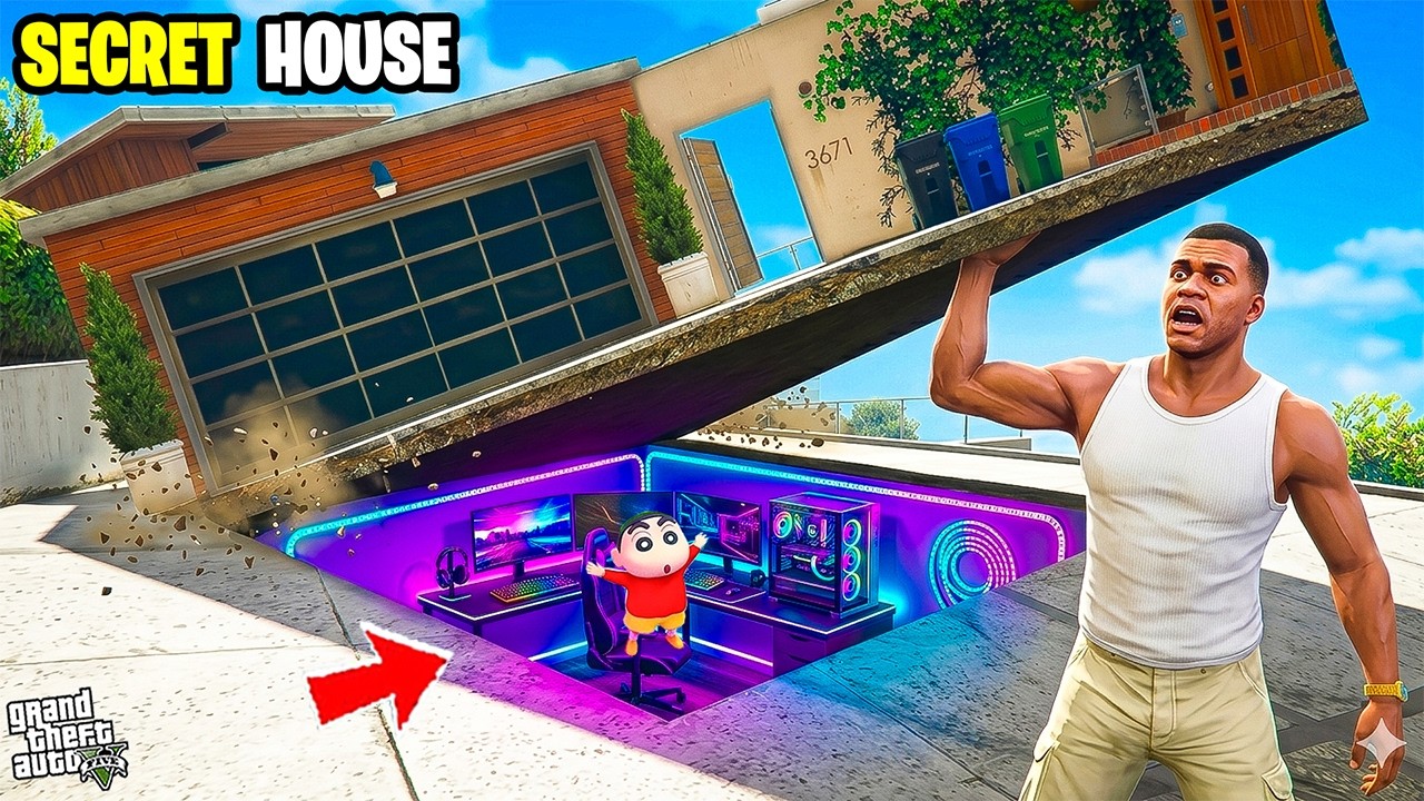 Franklin Accidently Find Secret Room Under His House😱 Most Suspenseful Life Story