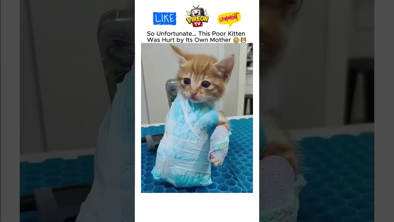 This Poor Kitten Was Hurt by Its Own Mother 😢😿#shorts #cat