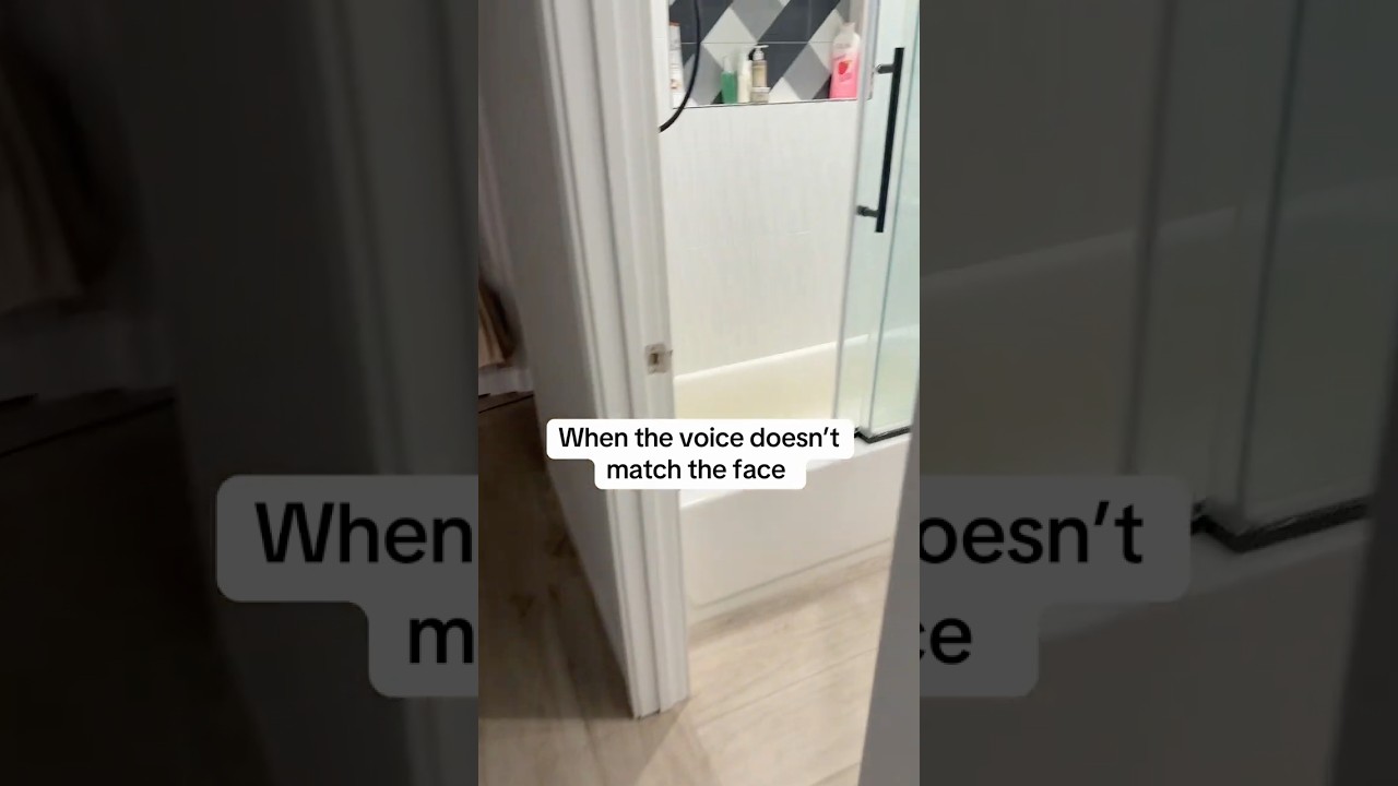 When the face doesn't match the voice 🤣