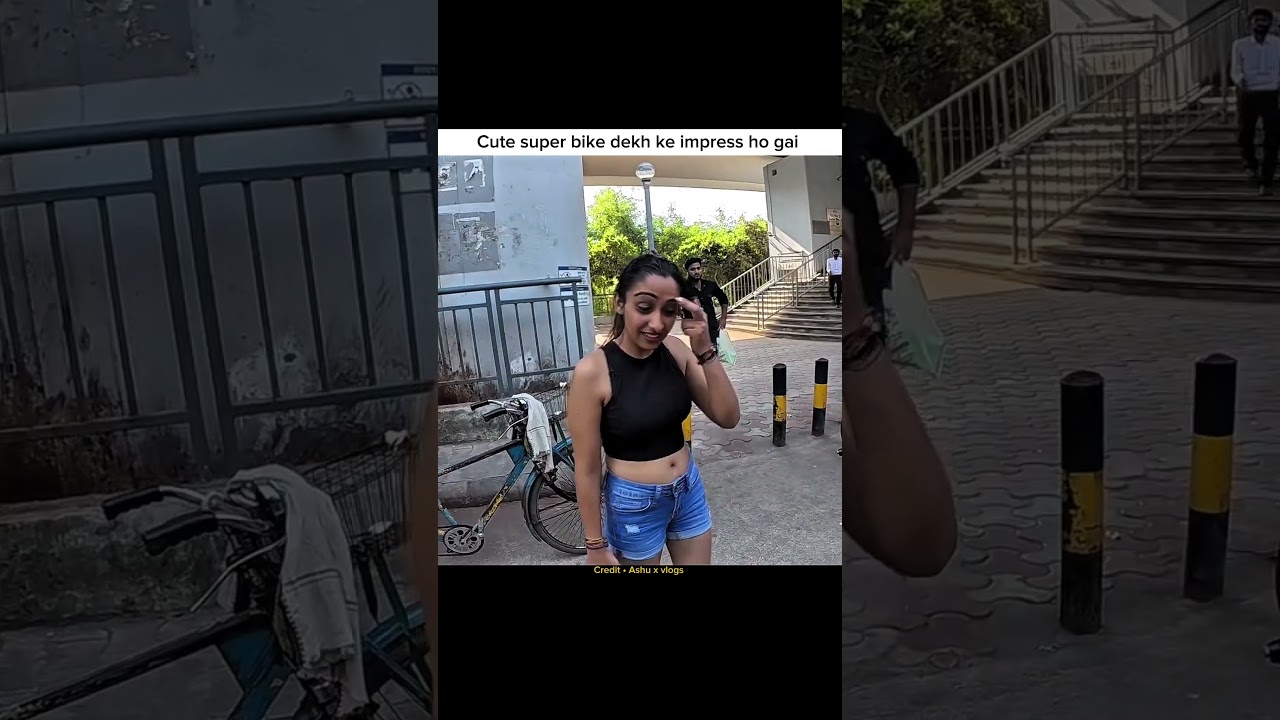 super bike dekh kecute girl khush go gaya #roadrage #motovlog #cutegirl #rider