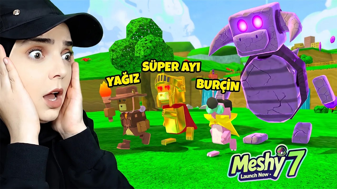 SÜPER AYI AİLECEK DEV BOSSUN GİZEMLERİNİ ÇÖZDÜ! 😱🐻 (Meshy 6)