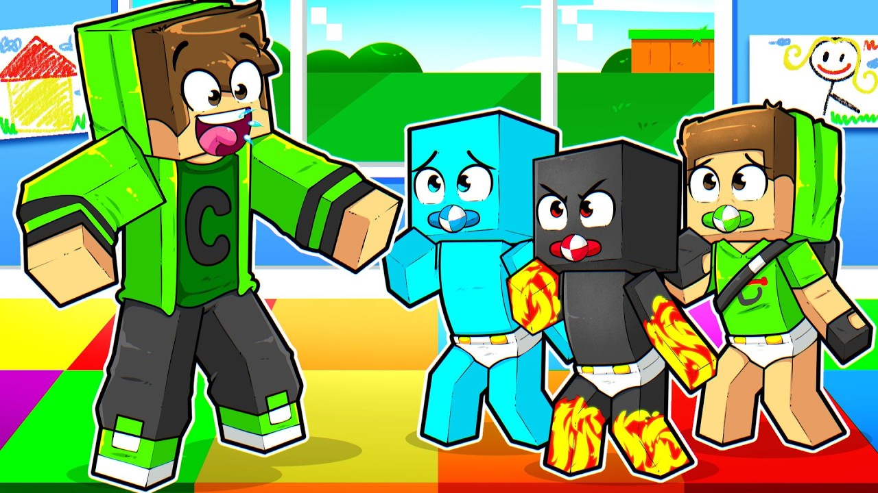 Transformei YOUTUBERS em BEBÊS no Minecraft!