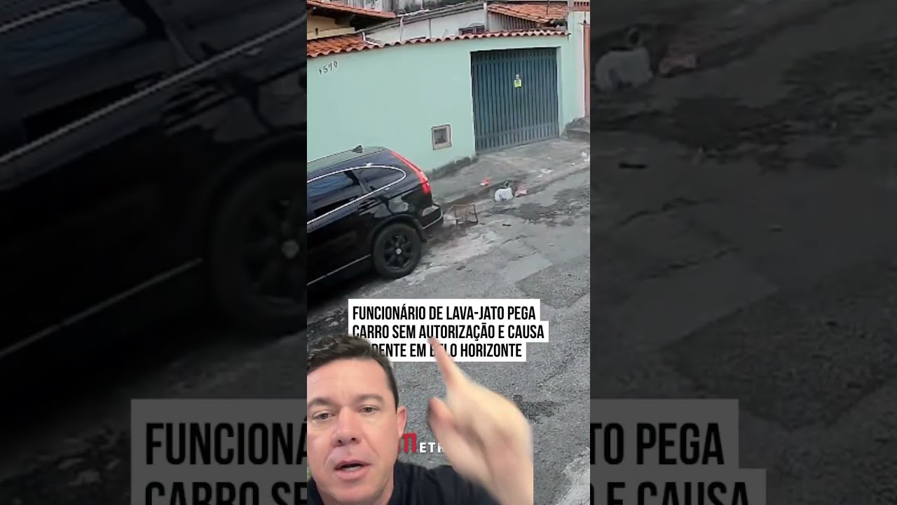 Funcionário de um lava rápido pegou o carro sem autorização e deu prejuízo para o estabelecimento.