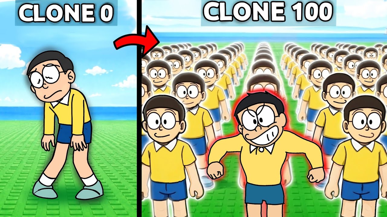 Nobita Made Biggest Clone Army