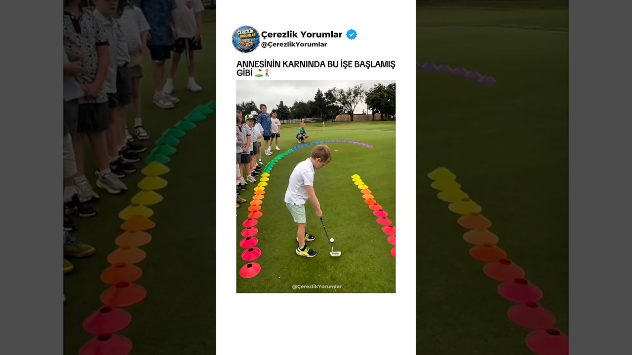 Golf oynamaya annesinin karnında başlamış