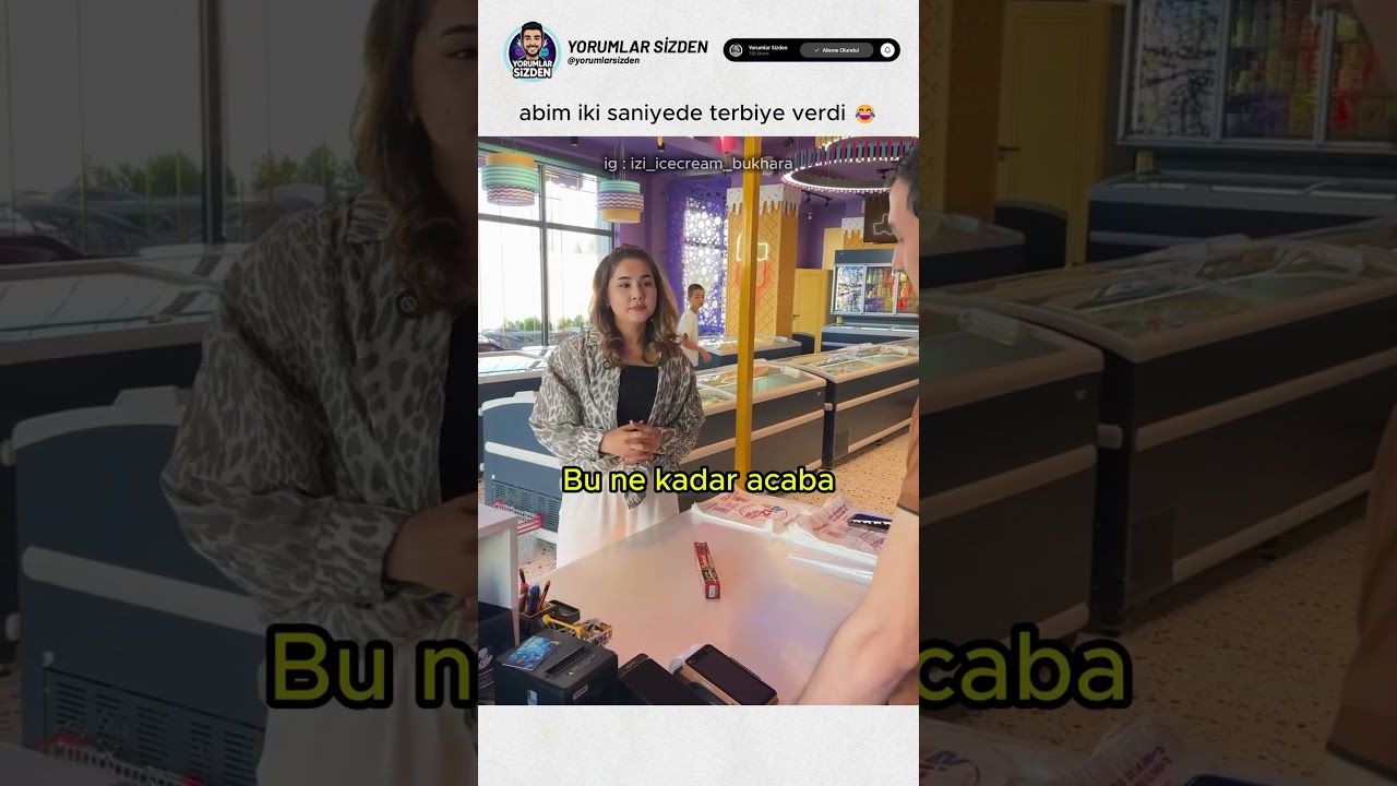 abla düzgünce sorsana işte 😂 @izi_icecream_bukhara