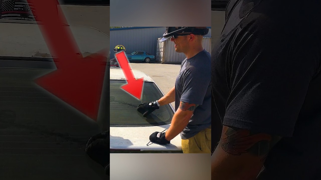 Can You Break a Car Window With Just a Tap? 😳#usa #science #mythbusters