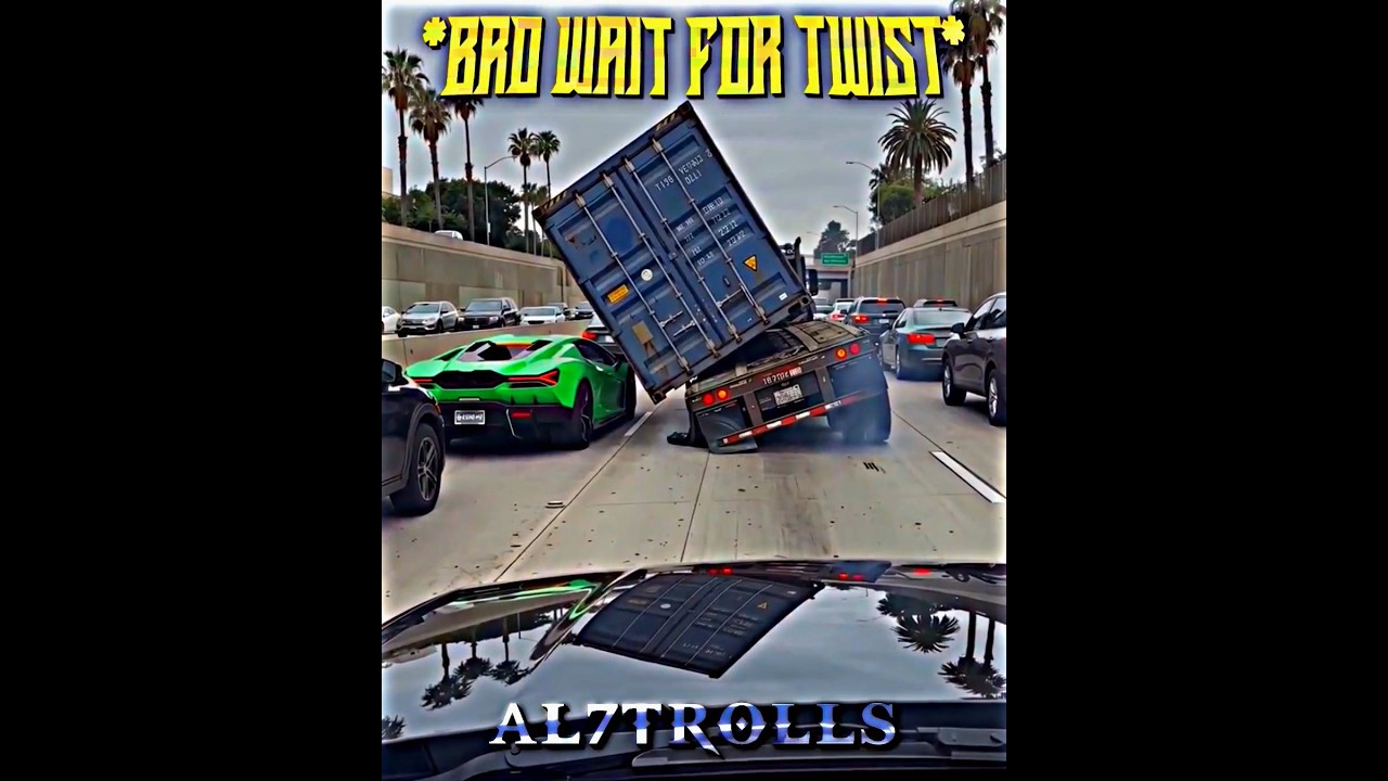 Lamborghini Guys Literally Saved by Inches 😱💀 #lamborghini